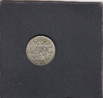 Beschrijving: 1/10 Gulden  